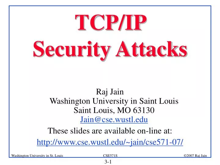 tcp ip security attacks