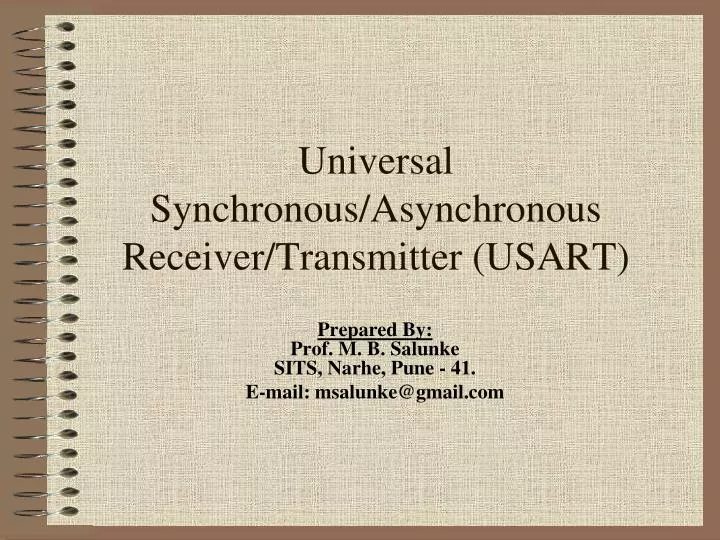 universal synchronous asynchronous receiver transmitter usart