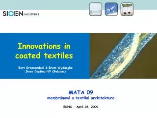 Innovations in coated textiles