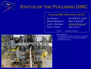 Status of the Focusing DIRC