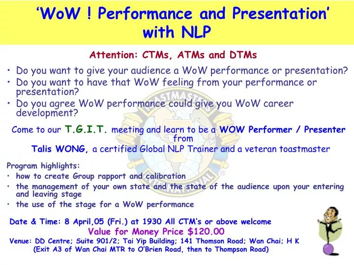wow performance and presentation with nlp