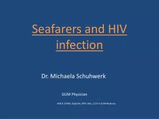 Seafarers and HIV infection