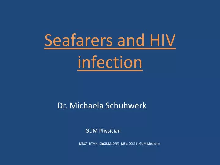 seafarers and hiv infection