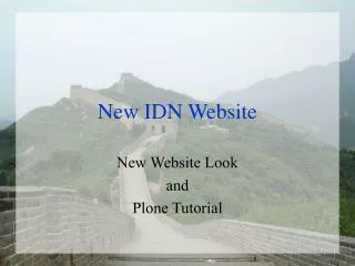 New IDN Website