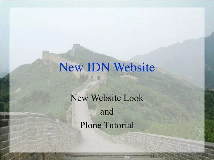 new idn website