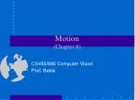 Motion (Chapter 8) - slide 1