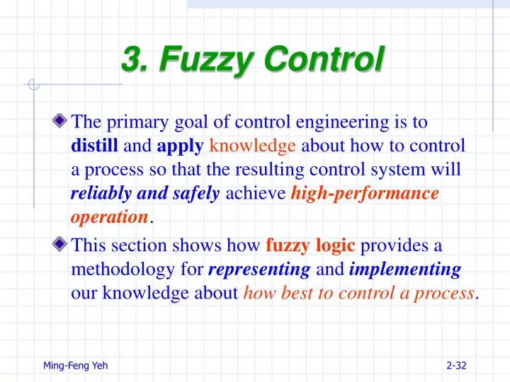 3 fuzzy control