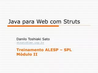 java para web com struts