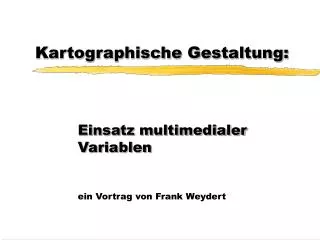kartographische gestaltung