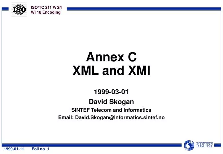 annex c xml and xmi