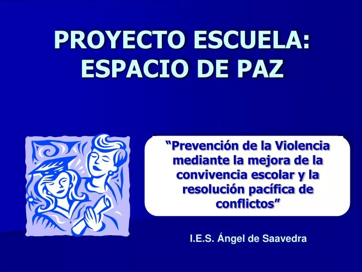 proyecto escuela espacio de paz