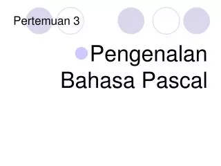 pertemuan 3