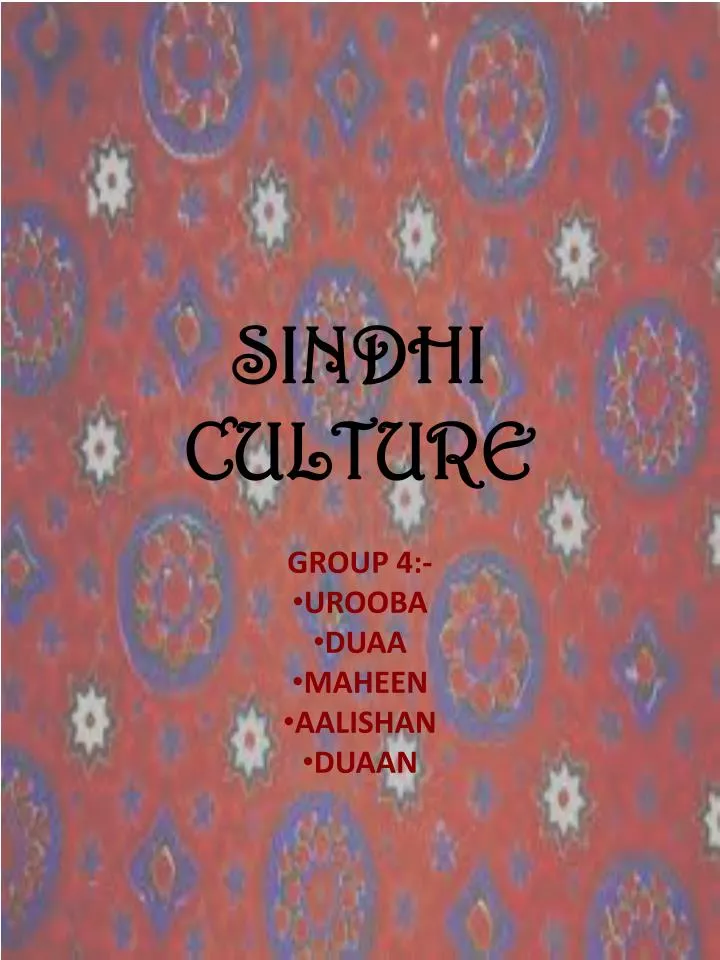 sindhi culture