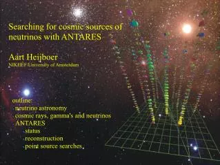 Searching for cosmic sources of neutrinos with ANTARES Aart Heijboer