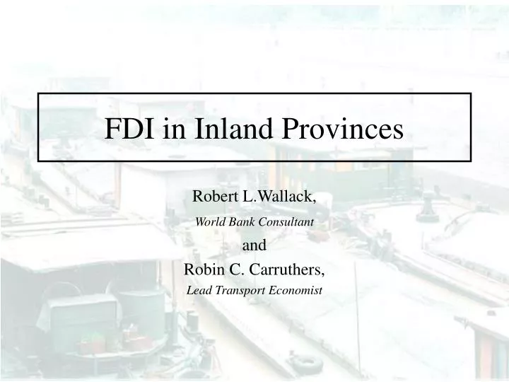 fdi in inland provinces