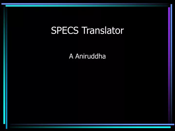 specs translator