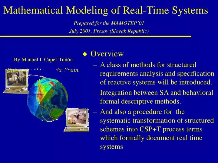 mathematical modeling of real time systems