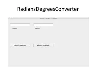 RadiansDegreesConverter