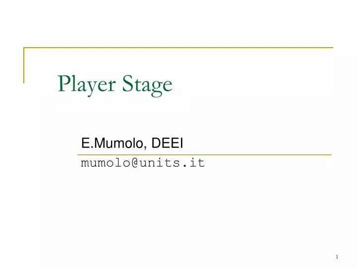 player stage