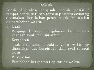 2 gerak