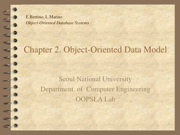 chapter 2 object oriented data model