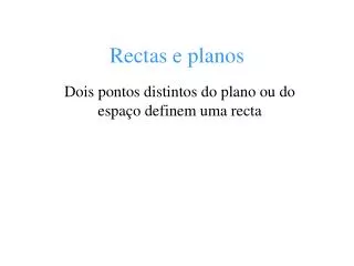 rectas e planos