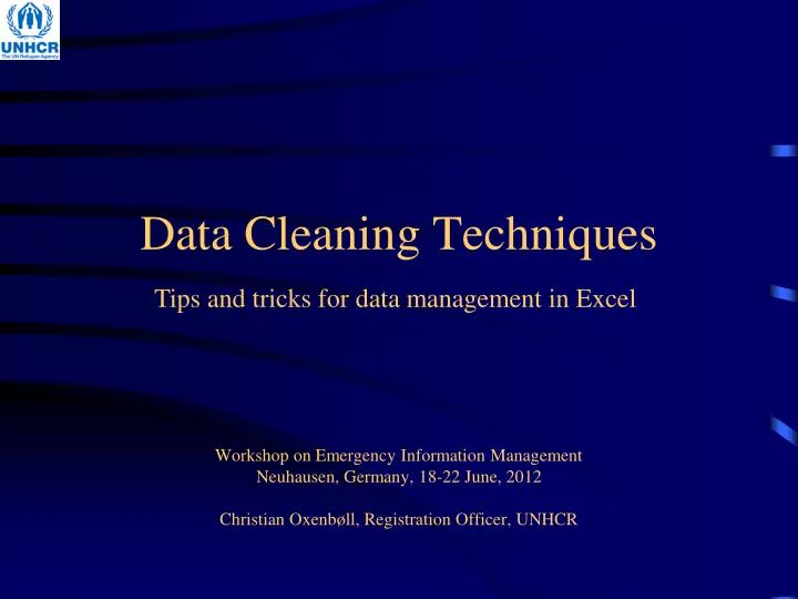 data cleaning techniques