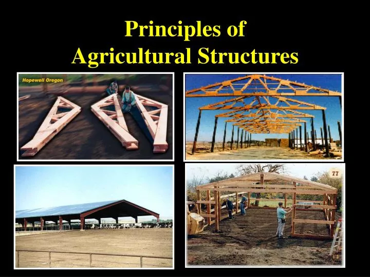 principles of agricultural structures