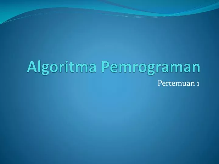 algoritma pemrograman