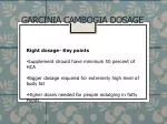 Garcinia cambogia dosage - slide 1