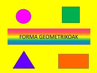 forma geometrikoak