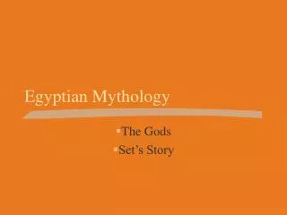 Egyptian Mythology