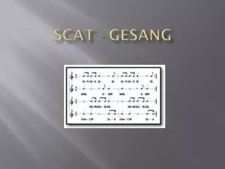 scat gesang