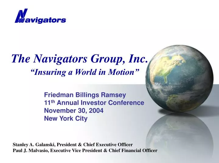 the navigators group inc insuring a world in motion