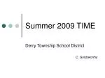 Summer 2009 TIME - slide 1