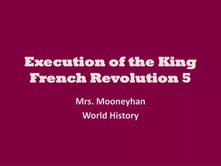 execution of the king french revolution 5