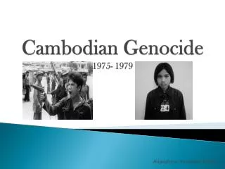 Cambodian Genocide 1975- 1979