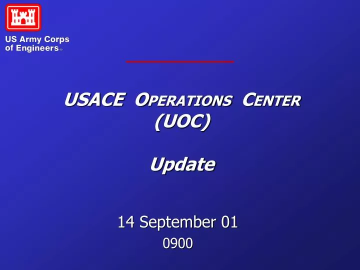usace o perations c enter uoc update