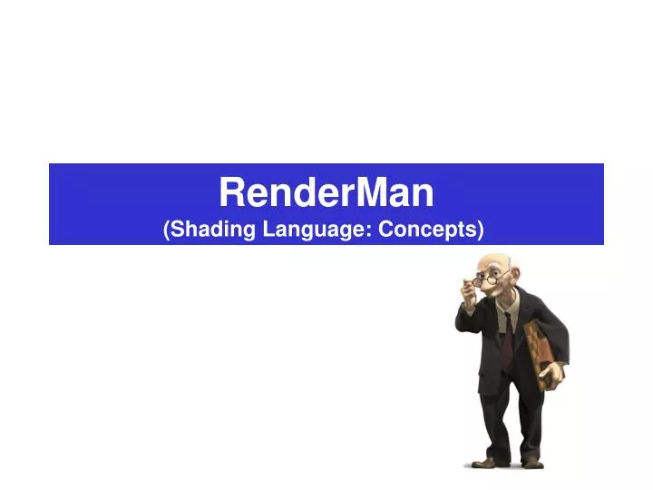 renderman shading language concepts