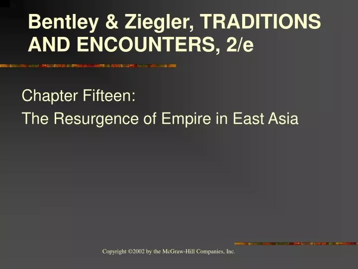 chapter fifteen the resurgence of empire in east asia