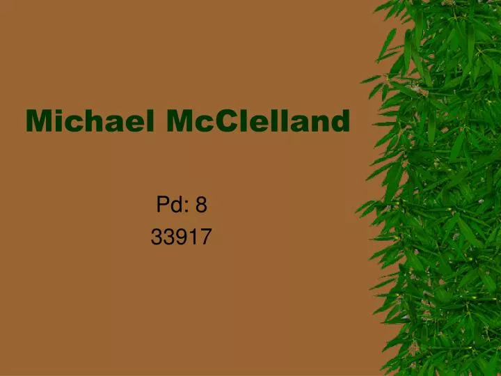 michael mcclelland