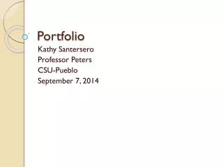 portfolio