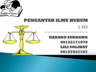 pengantar ilmu hukum