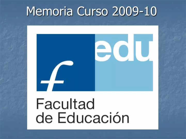 memoria curso 2009 10