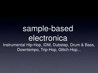 sample-based electronica