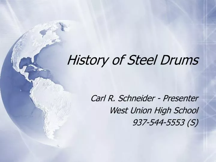 history of steel drums