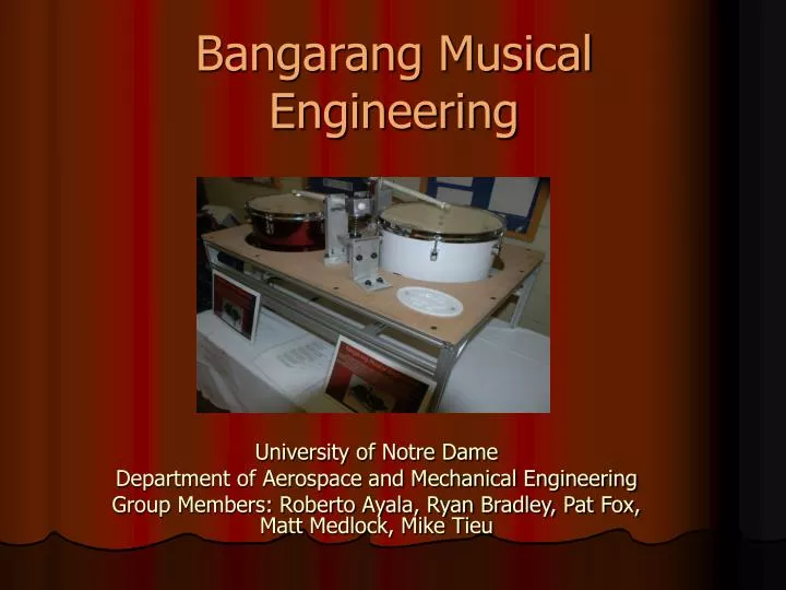 bangarang musical engineering