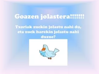 goazen jolastera