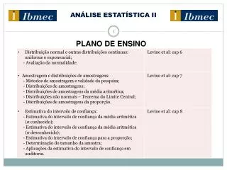 an lise estat stica ii