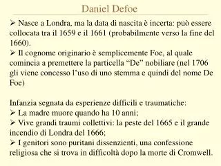 daniel defoe